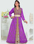Stand Collar caftan with golden work