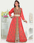 Stand Collar caftan with golden work