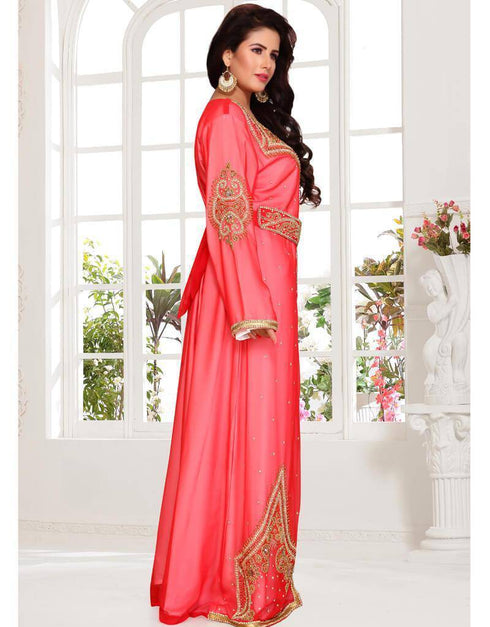 Three layers star design kaftan dress
