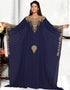 V Neckline farasha dress heavy border