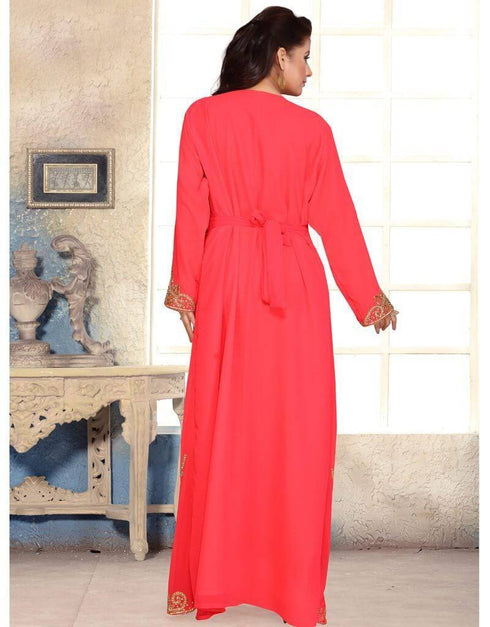 V Neckline Moroccan style kaftan