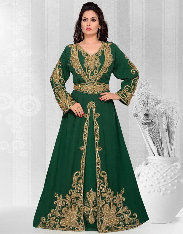 Wedding abaya Hand establishments beaded