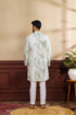 Green Art Silk Mens Kurta With Payjama - Back View | Samyak Fashion