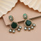 Green Earrings - Front View | Samyak Fashion