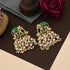 Green Earrings - Back View | Samyak Fashion