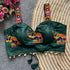 Green Heavy Magic Cotton Blouse - Detail View | Samyak Fashion