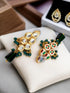Green Necklace Set - Close-up View | Samyak Fashion
