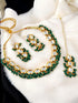 Green Necklace Set - Back View | Samyak Fashion