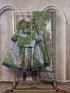 Green Tabby Silk Lehenga Choli - Close-up View | Samyak Fashion