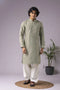 Green Viscose Mens Kurta With Payjama - Front View | Samyak Fashion