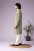 Green Viscose Mens Kurta With Payjama - Detail View | Samyak Fashion
