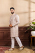 Lavender Art Silk Mens Kurta With Payjama - Detail View | Samyak Fashion