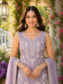 Lavender Chiffon Sharara - Back View | Samyak Fashion