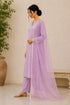 Lavender Cotton Salwar Suit - Back View | Samyak Fashion
