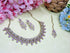 Lavender Necklace - Side View | Samyak Fashion