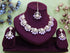 Lavender Necklace - Back View | Samyak Fashion
