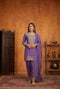 Lavender Simmer Tissue Salwar Suits - Front View | Samyak Fashion