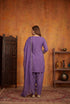 Lavender Simmer Tissue Salwar Suits - Back View | Samyak Fashion