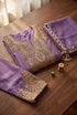 Lavender Simmer Tissue Salwar Suits - Detail View | Samyak Fashion
