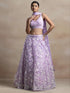 Lavender Soft Net Lehenga Choli - Front View | Samyak Fashion