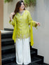 Lemon Silk Salwar Suits - Back View | Samyak Fashion