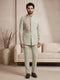 Light Pista Pure Lachka Mens Men's Jodhpuri - Front View | Samyak Fashion