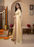 Light Yellow Manipuri Kalam Silk Elegant Party Wear Saree Collection With Blouse - Side View | Samyak Fashion