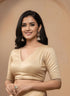 Light Yellow Manipuri Kalam Silk Elegant Party Wear Saree Collection With Blouse - Full View | Samyak Fashion