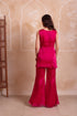Magenta Organza Salwar Suit - Side View | Samyak Fashion