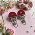 Maroon Earrings - Back View | Samyak Fashion