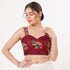 Maroon Heavy Magic Cotton Blouse - Back View | Samyak Fashion