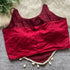 Maroon Heavy Soft Cotton Blouse - Back View | Samyak Fashion
