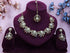 Maroon Necklace - Back View | Samyak Fashion