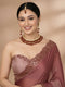 Maroon Necklace Set - Front View | Samyak Fashion