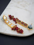 Maroon Necklace Set - Detail View | Samyak Fashion