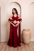 Maroon Velvet Arty Lehenga Choli - Front View | Samyak Fashion