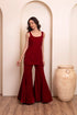Maroon Velvet Salwar Suit - Back View | Samyak Fashion
