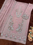 Mauve Chiffon Salwar Suit - Side View | Samyak Fashion