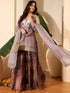 Mauve Fendy Satin Salwar Suits - Detail View | Samyak Fashion