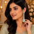 Mint Green Earrings - Front View | Samyak Fashion