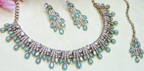 Mint Necklace - Detail View | Samyak Fashion