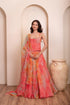 Multi Chiffon Arty Lehenga Choli - Front View | Samyak Fashion