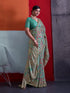 Multi-colour Crepe Elegant Party Wear Saree Collection With Blouse - Side View | Samyak Fashion