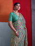Multi-colour Crepe Elegant Party Wear Saree Collection With Blouse - Close-up View | Samyak Fashion