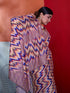 Multi-colour Crepe Elegant Party Wear Saree Collection With Blouse - Close-up View | Samyak Fashion