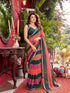 Multi Faux Georgette Elegant Party Wear Saree Collection With Blouse - Front View | Samyak Fashion