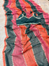 Multi Faux Georgette Elegant Party Wear Saree Collection With Blouse - Side View | Samyak Fashion