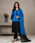 Multi French Crepe Silk Elegant Salwar Suit - Front View | Samyak Fashion
