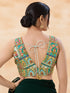 Multi Georgette Position Print Blouse - Side View | Samyak Fashion