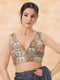 Multi Georgette Position Print Blouse - Front View | Samyak Fashion